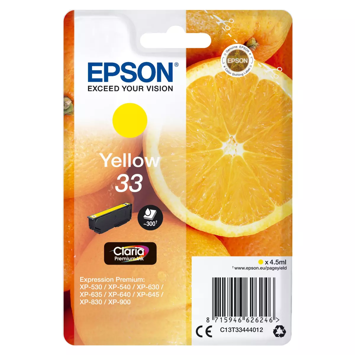 EPSON Cartouche d'encre T3344 - Jaune
