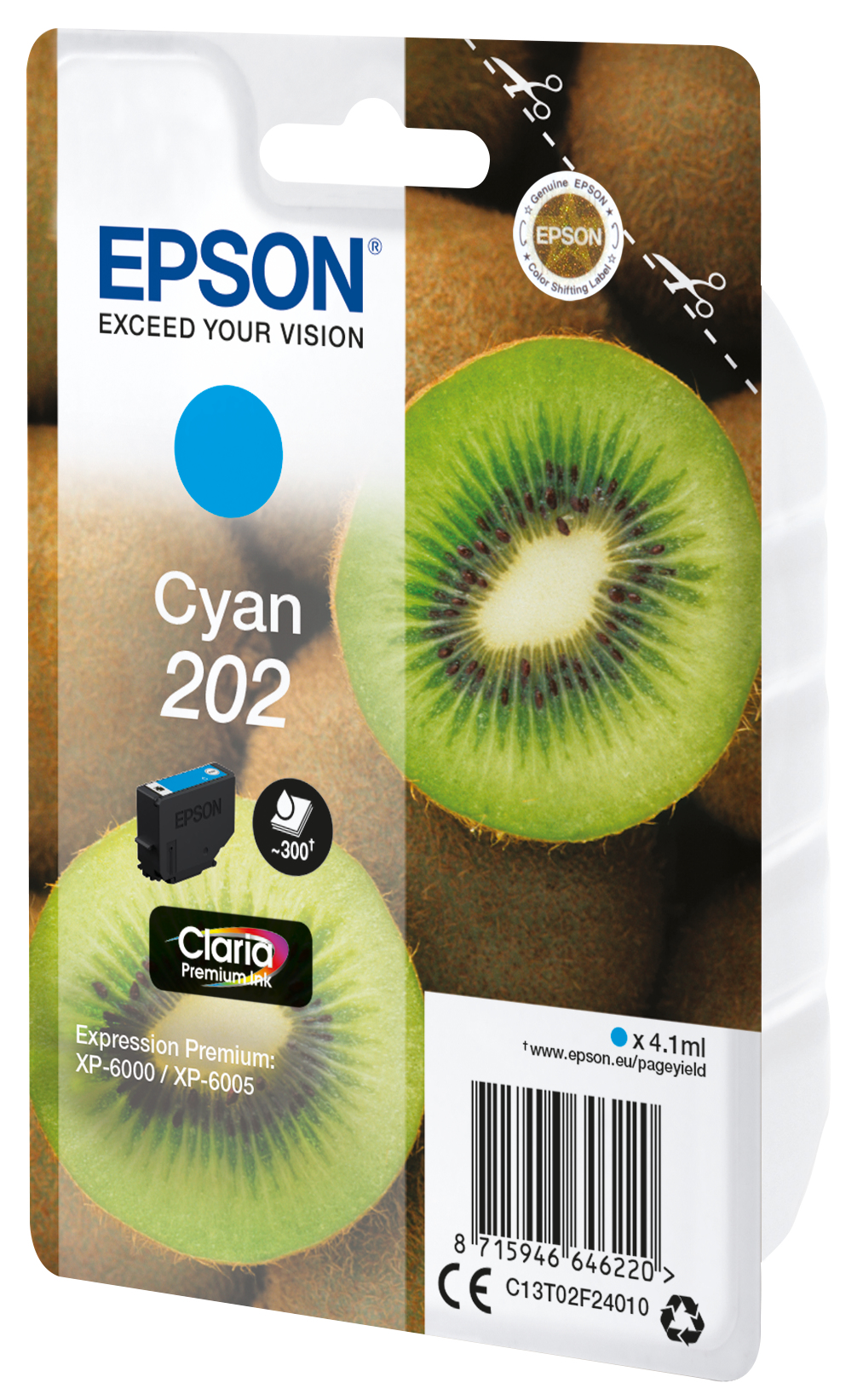 Voir la diapositive 2 : EPSON Cartouche d'encre kiwi N202