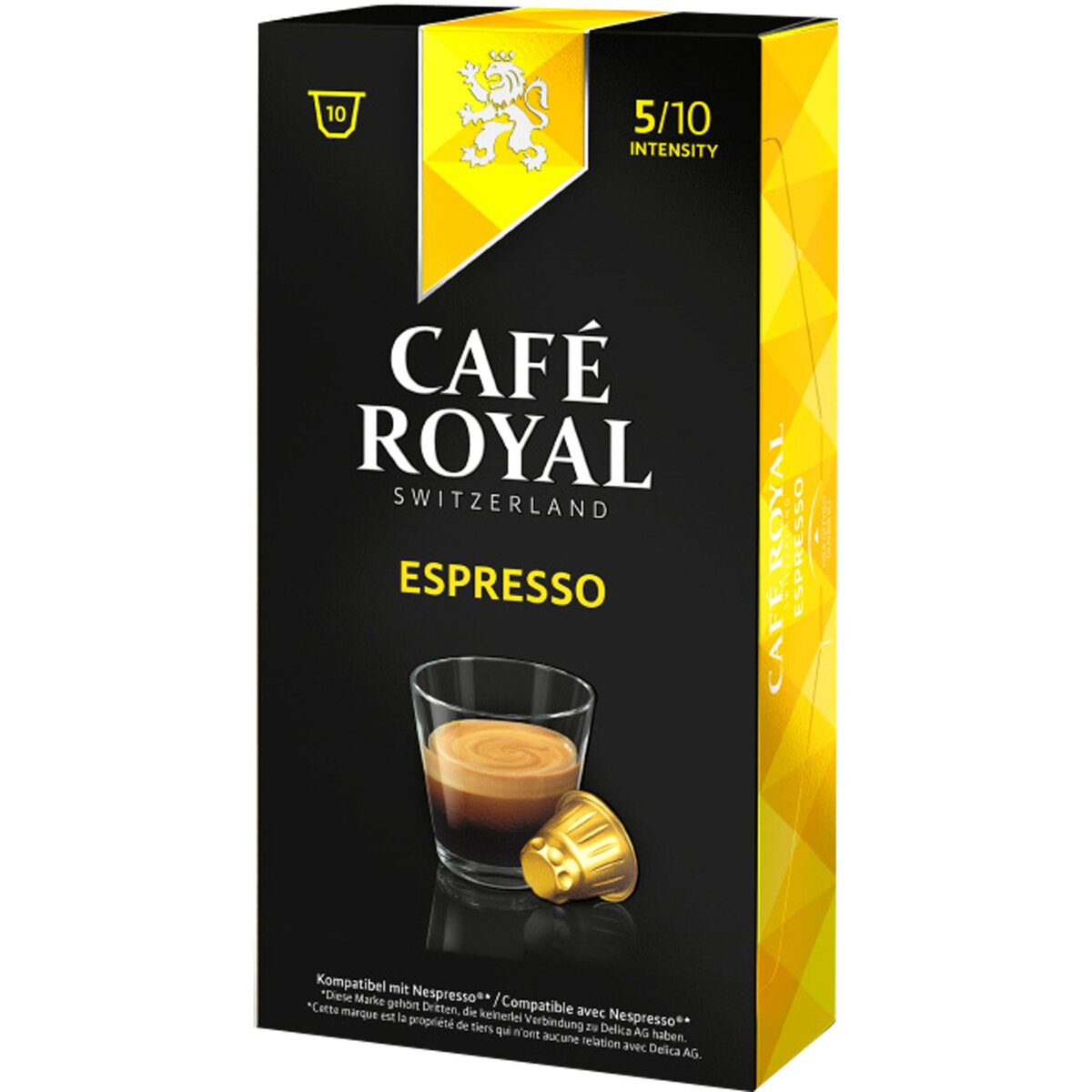 CAFE ROYAL Café espresso en capsule compatible Nespresso 10 capsules 50g
