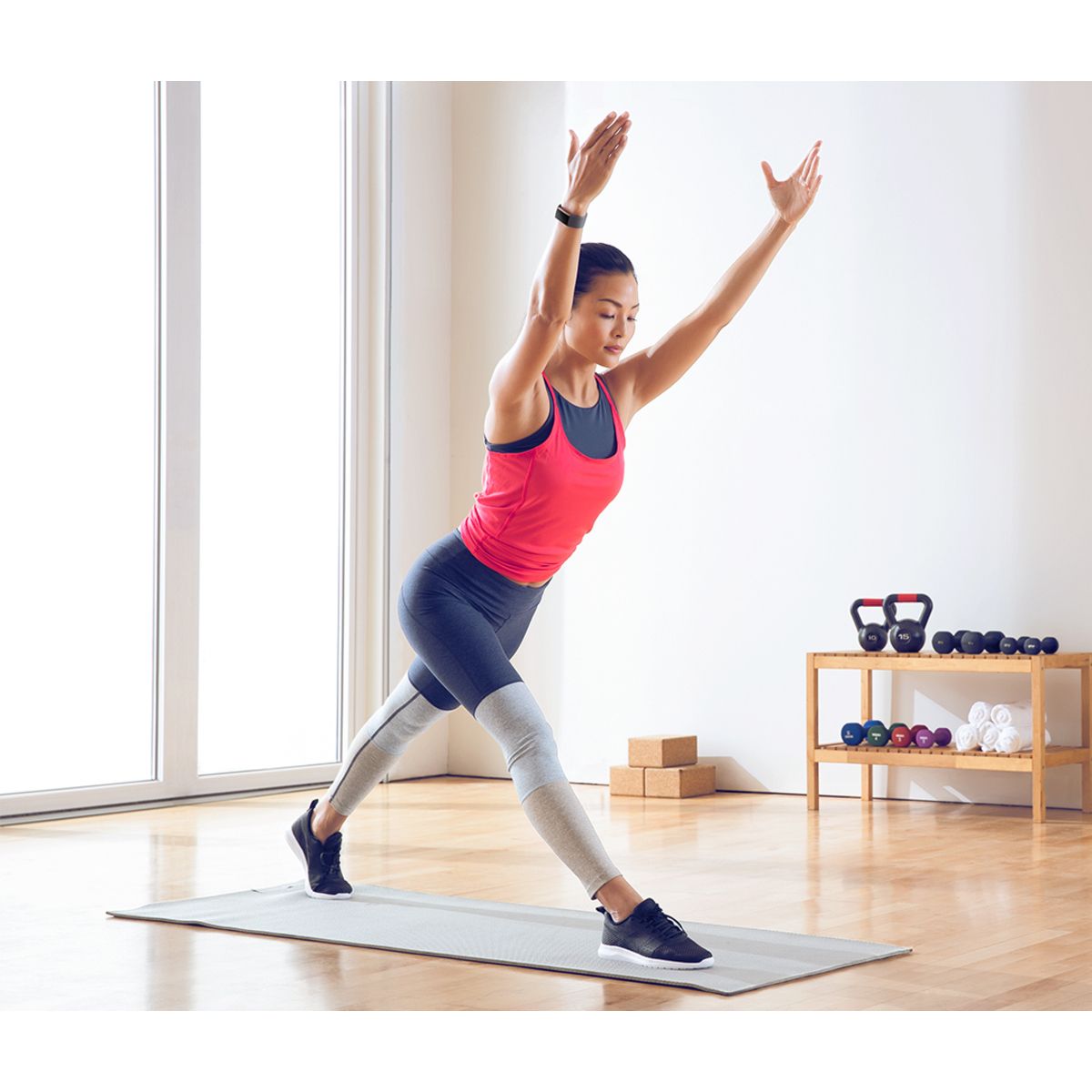 FIT BIT Tracker d'activité - Charge 3 - Bluetooth - Rose gold/ Gris