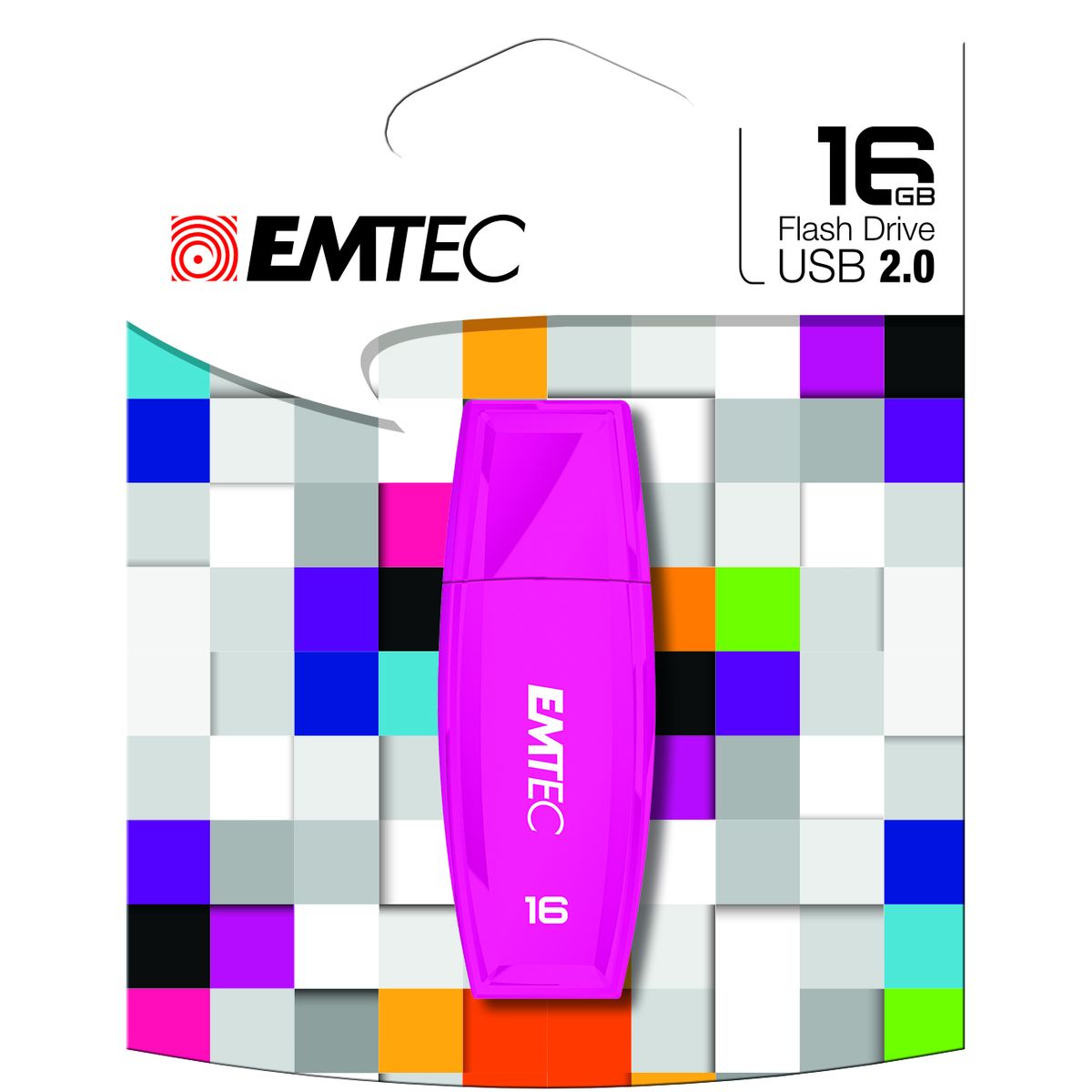 EMTEC Clé USB C405 - USB 2.0 - 16 Go - Couleur aléatoire