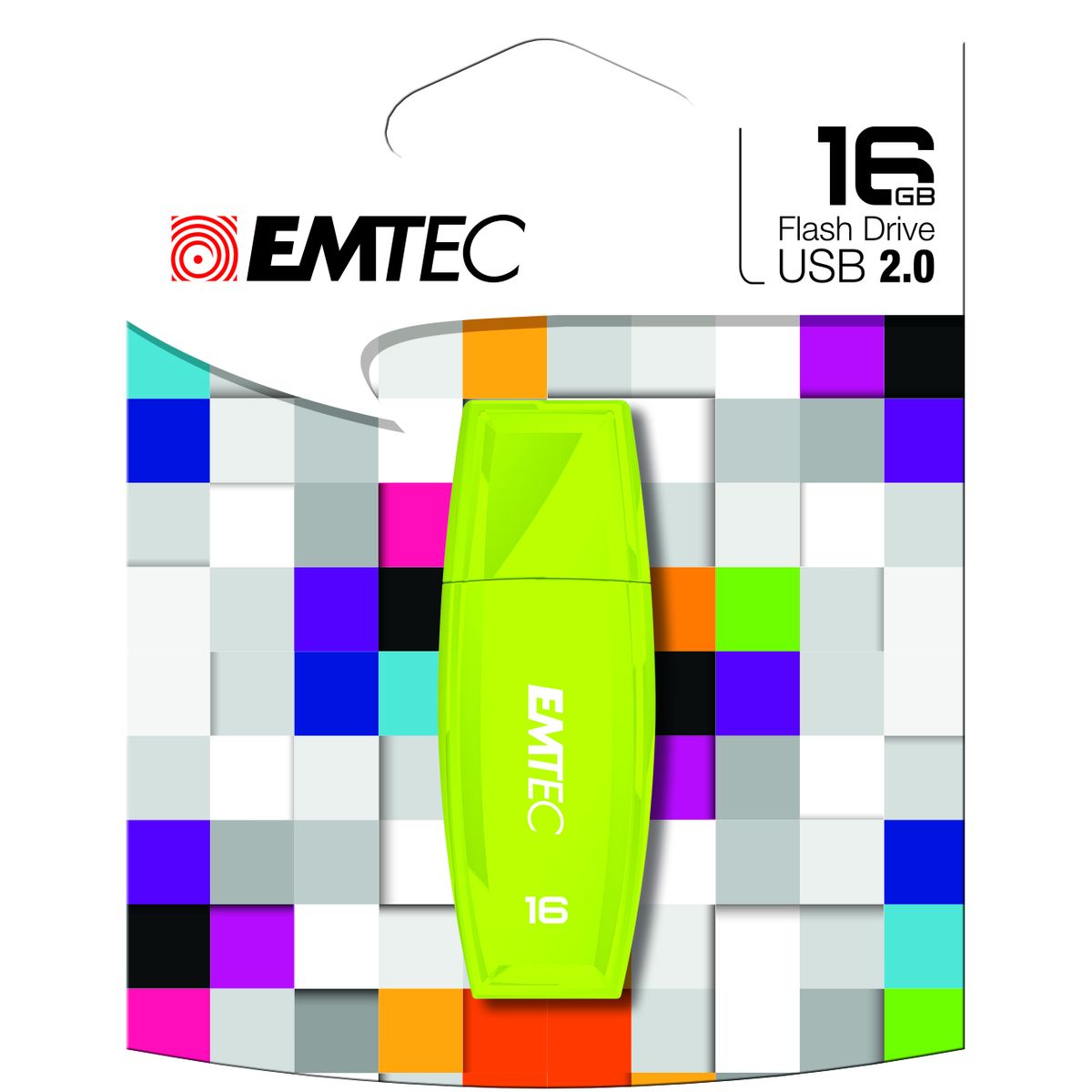EMTEC Clé USB C405 - USB 2.0 - 16 Go - Couleur aléatoire