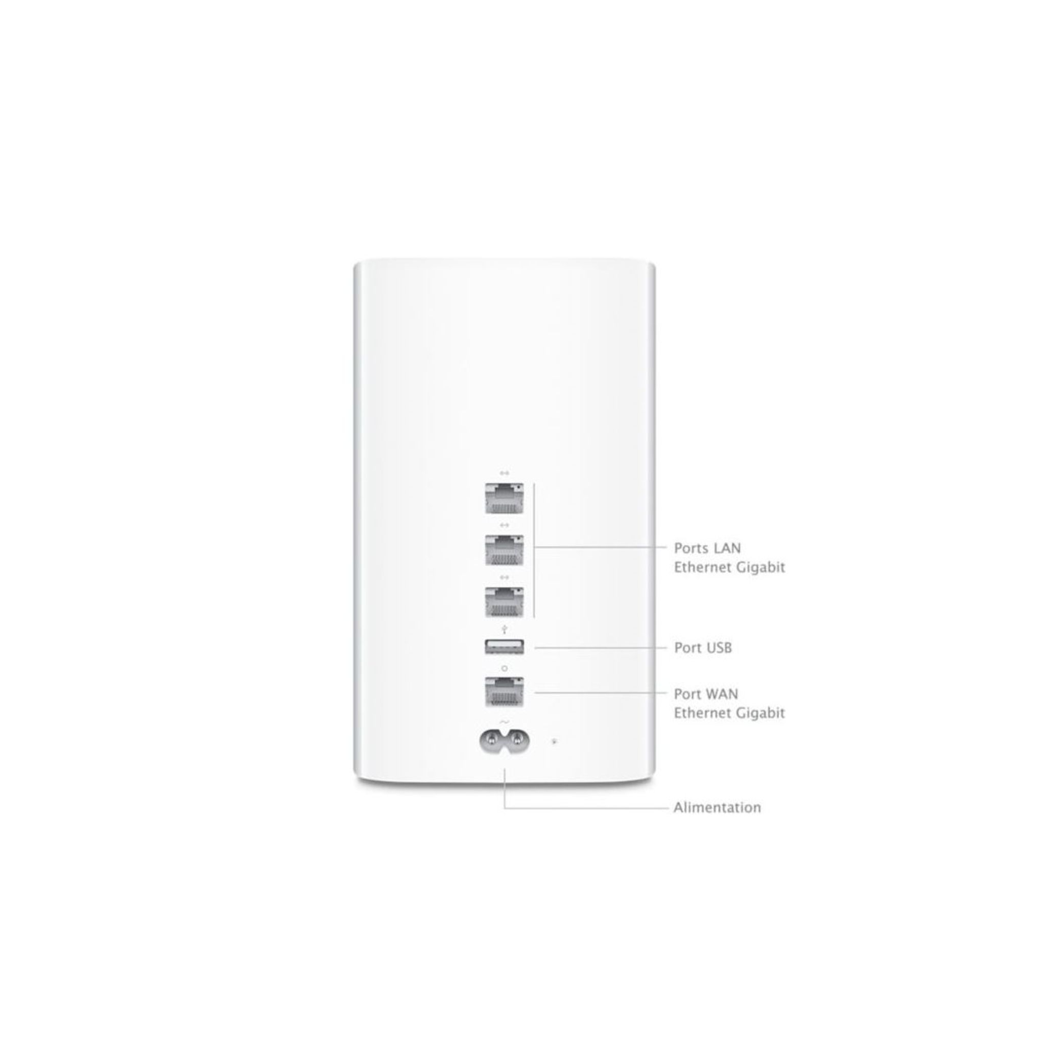 Voir la diapositive 2 : APPLE Disque dur externe - AirPort Time Capsule 2 To -  Blanc