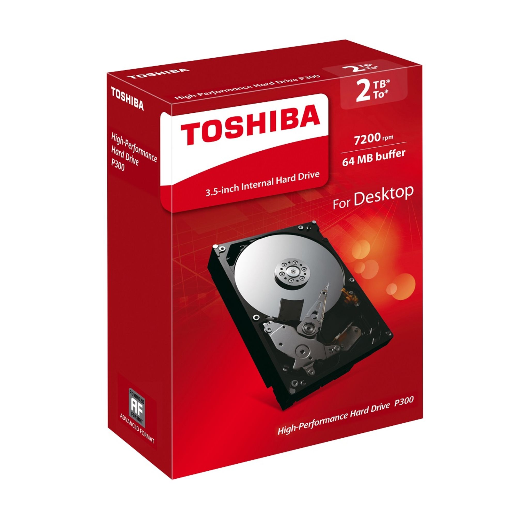Voir la diapositive 2 : TOSHIBA Disque dur interne - 3,5 pouces P300 - 2To