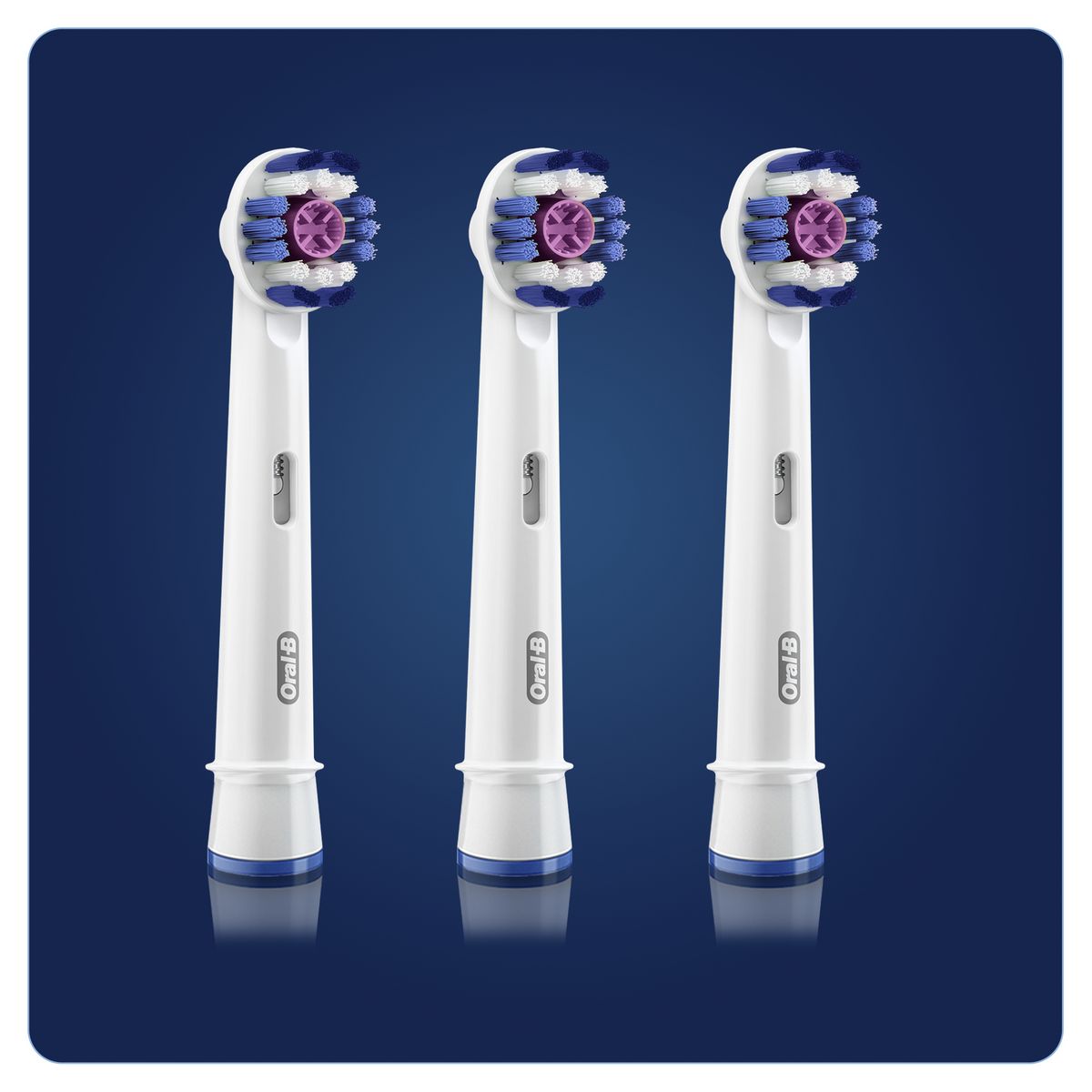BRAUN accessoires electromenager EB18X3 WHITE Lot de 3 Brossettes 3D White Oral-B