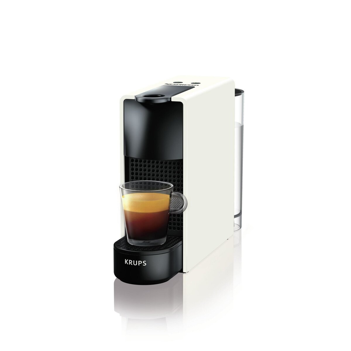 KRUPS Cafetière à dosettes Nespresso Essenza Mini XN1101, Blanche/noire