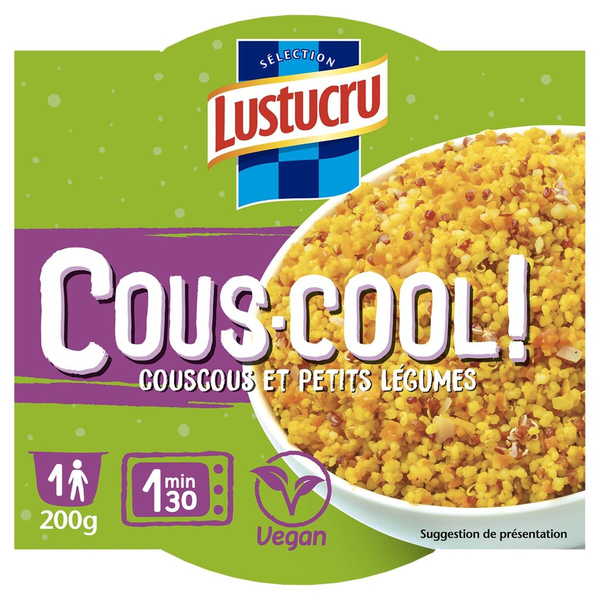 LUSTUCRU Lustucru cup cous cool et petits légumes 200g