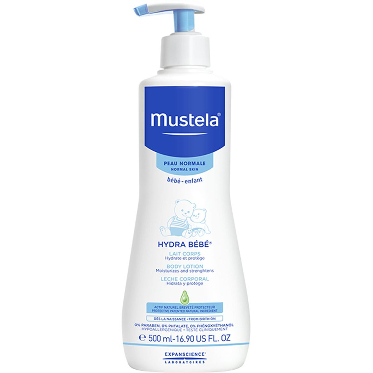 MUSTELA Lait corps hydratant bébé peaux normales