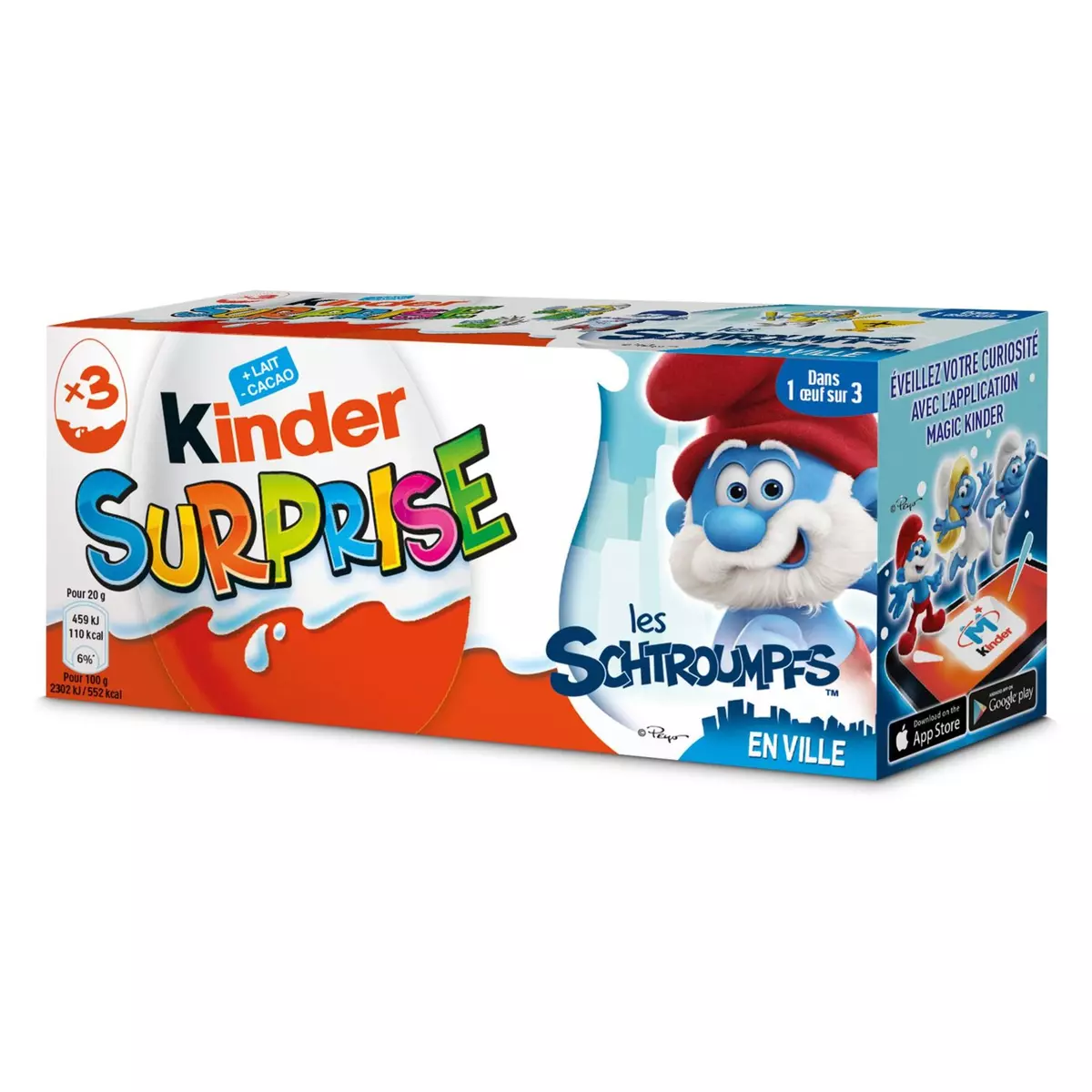 KINDER Kinder surprise unisexe x3 -60g