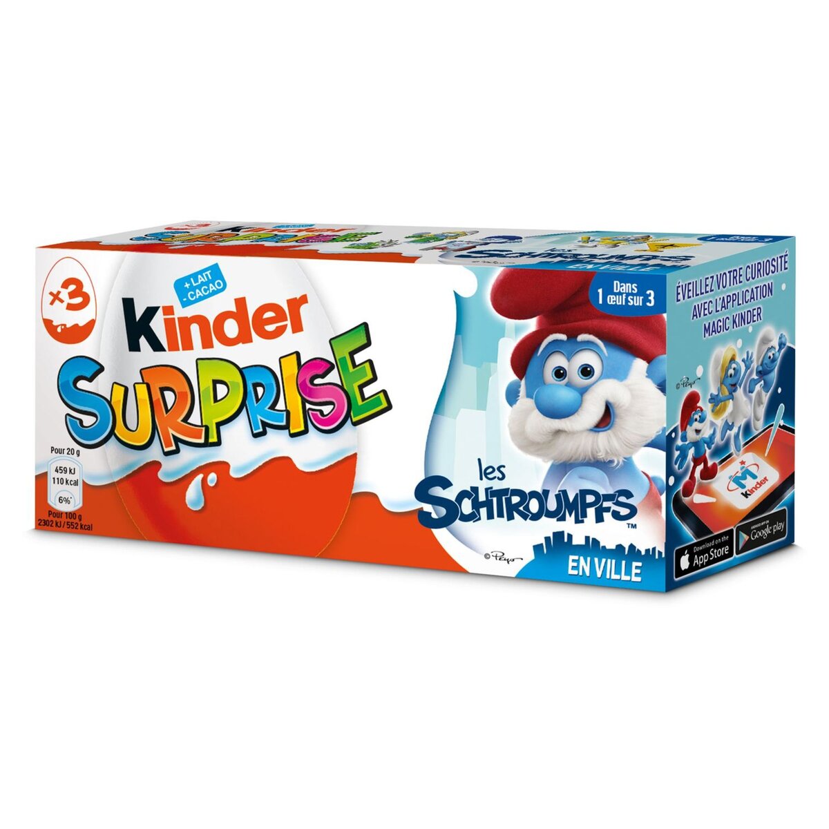 KINDER Kinder surprise unisexe x3 -60g