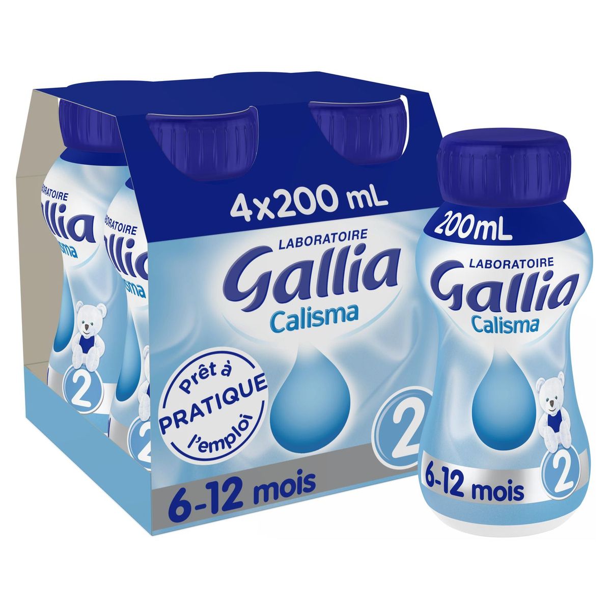 GALLIA Gallia Calisma 2 lait 2ème âge liquide dès 6 mois 4x20cl 4x20cl