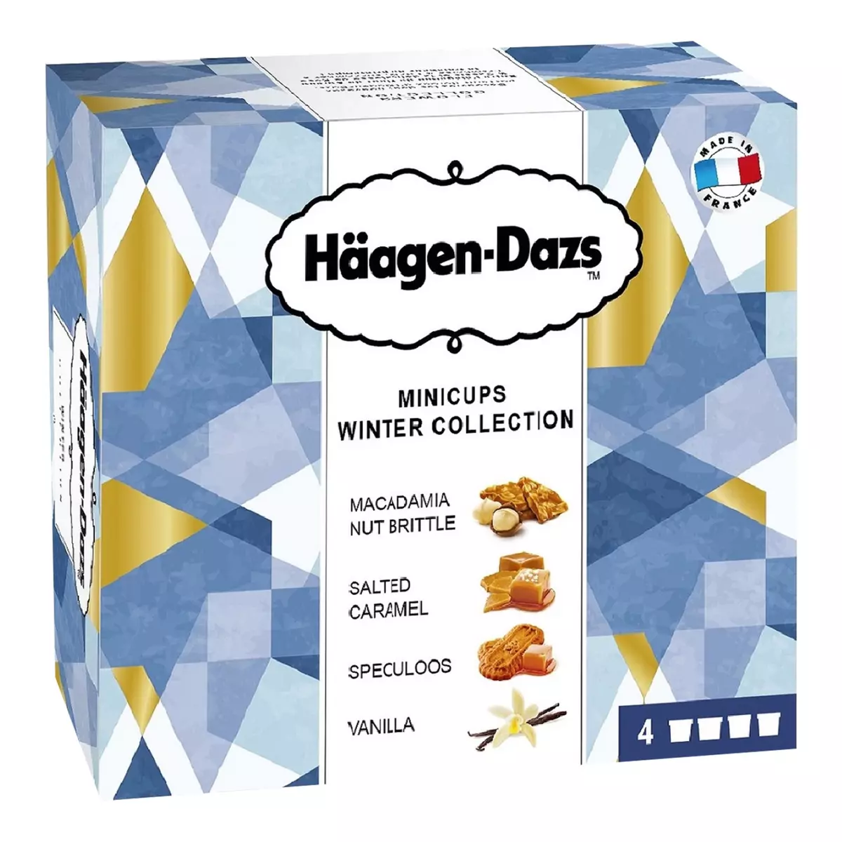 HAAGEN DAZS Häagen Dazs mini cup winter collection x4 -348g