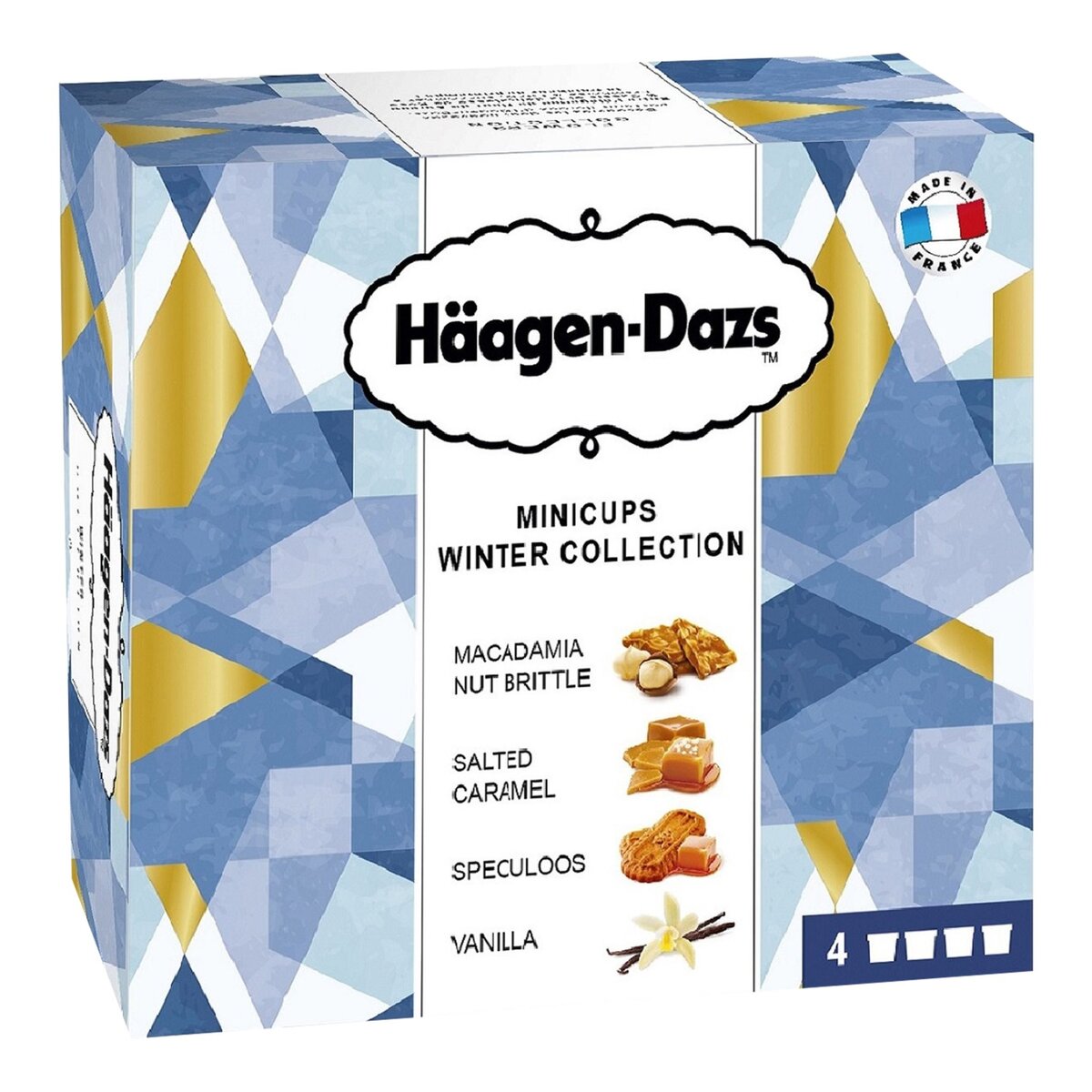 HAAGEN DAZS Häagen Dazs mini cup winter collection x4 -348g