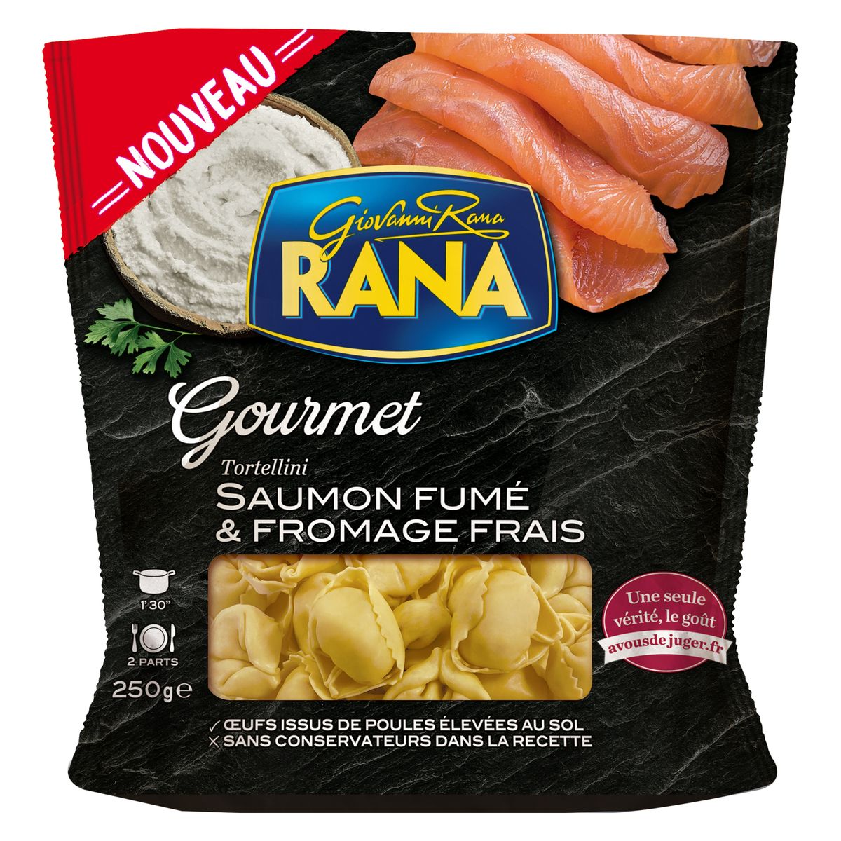 RANA Tortellini au saumon fumé et fromage frais 2 portions 250g