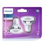 PHILIPS Philips Ampoules led GU10 spot 50w warm light 390 lumen x2 390 lumen 2 pièces