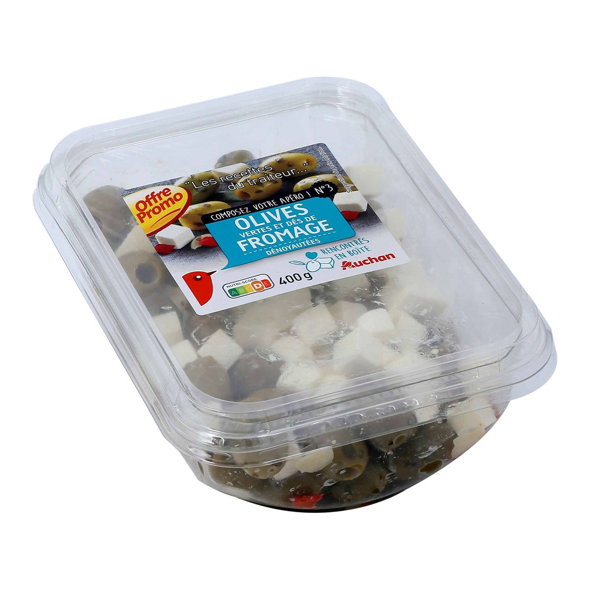 AUCHAN Auchan olive verte au fromage 400g