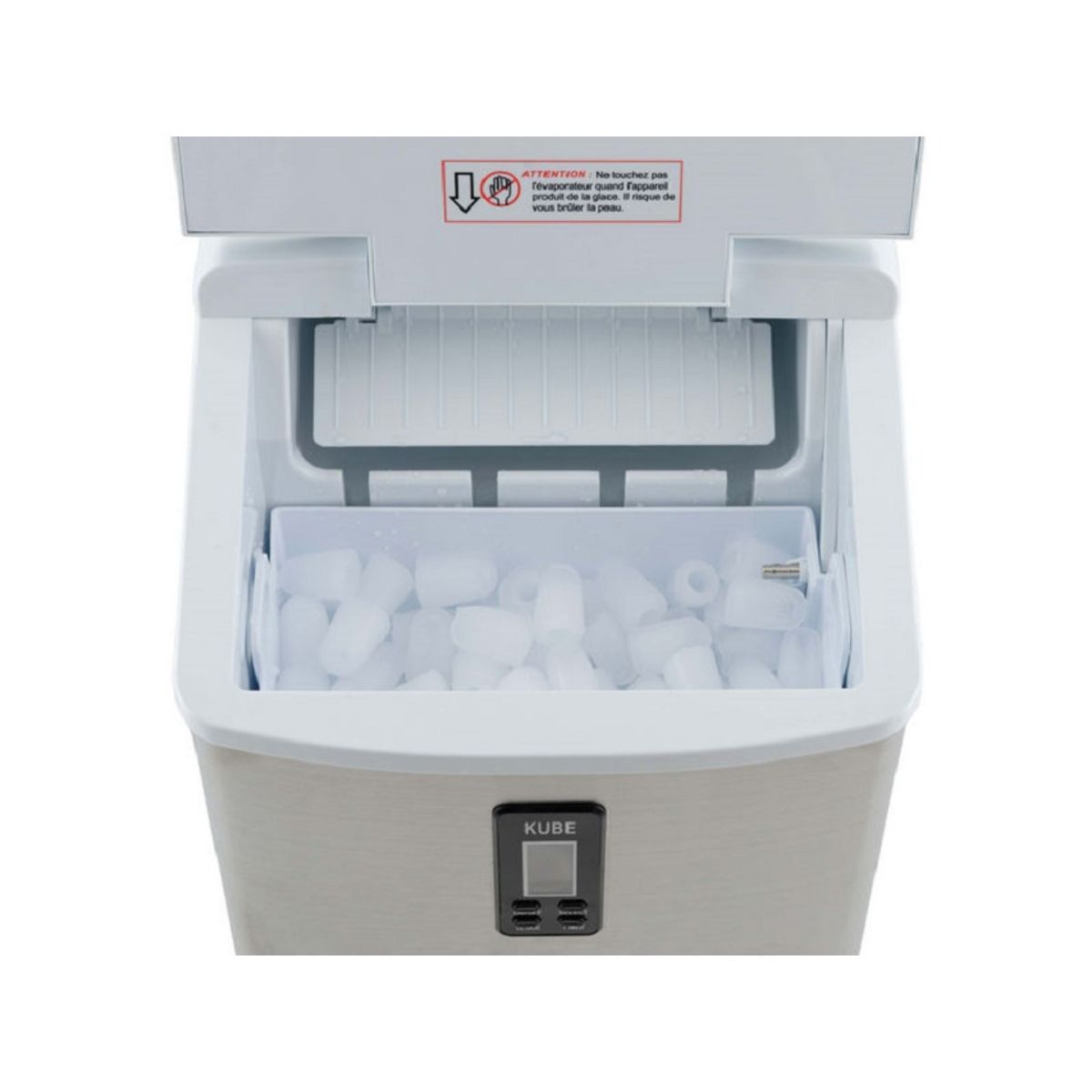 H.KOENIG Machine à Glacons KB15 Blanc et Inox