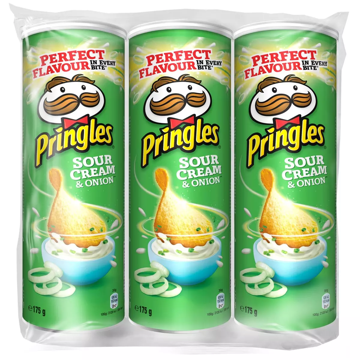 PRINGLES Pringles sour cream onion 3x175g