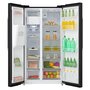 TRIOMPH Réfrigérateur américain TMS488NFBK - 490 L, Froid No Frost
