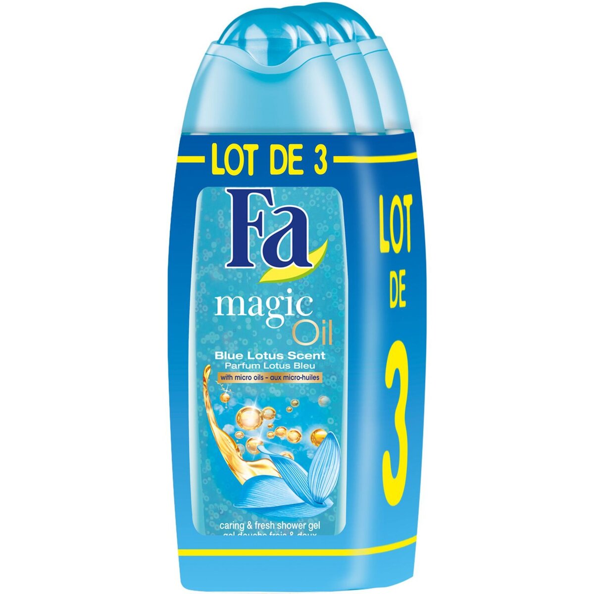 FA Fa douche magic oil fleur lotus bleu 3x250ml