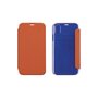 BEETLE CAS Etui folio pour iPhone 6/6S/7/8 - Orange et Bleu