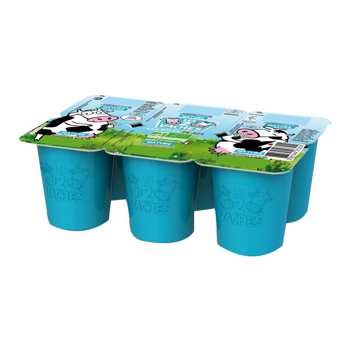 LES 2 VACHES Les 2 vaches Petits suisses bio nature 6x50g 6x50g