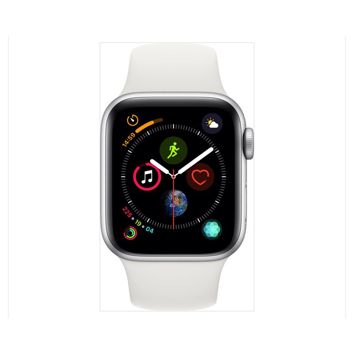 APPLE Montre connectée - Watch Series 4 - GPS - Etanche - Aluminium et Blanc- Ecran 40mm