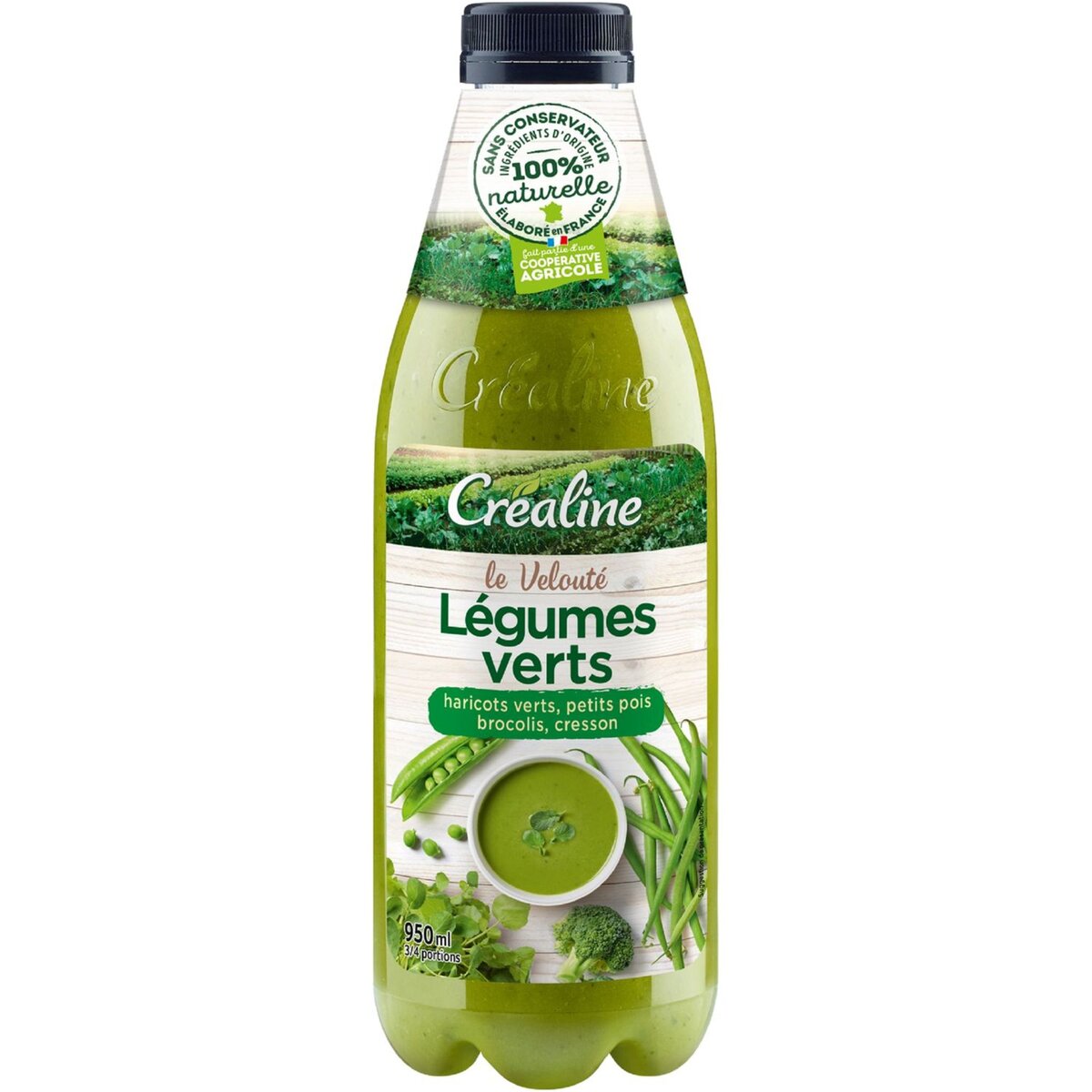 CREALINE Créaline soupe de légumes verts 950ml