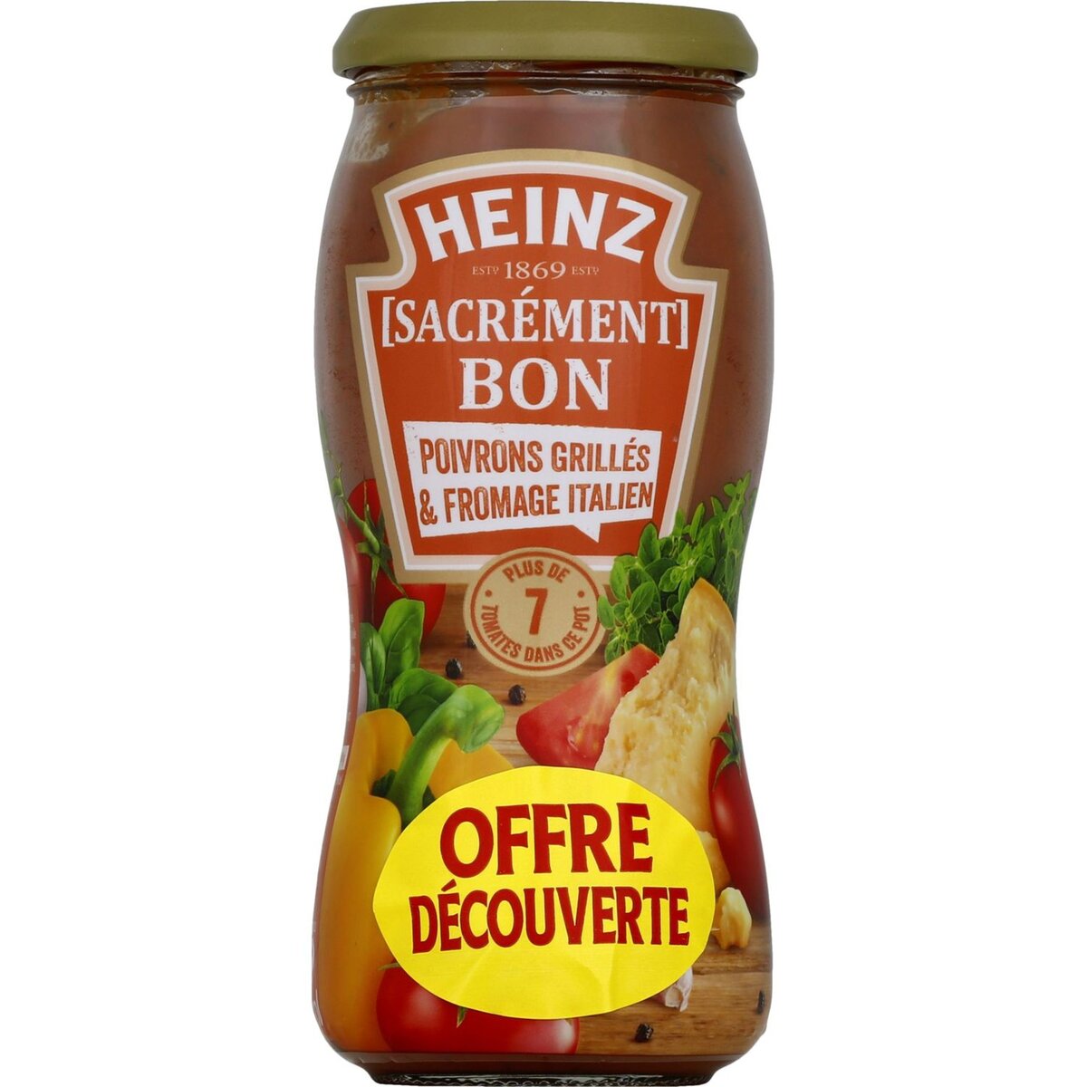 HEINZ Heinz sacrément bon sauce aux poivrons grillés 490g
