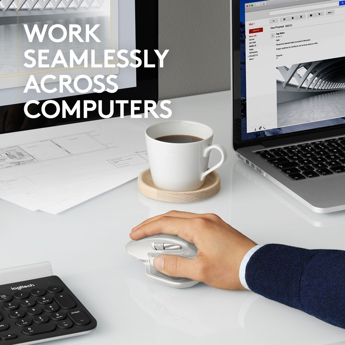 LOGITECH Souris sans fil MX Master 2S grise