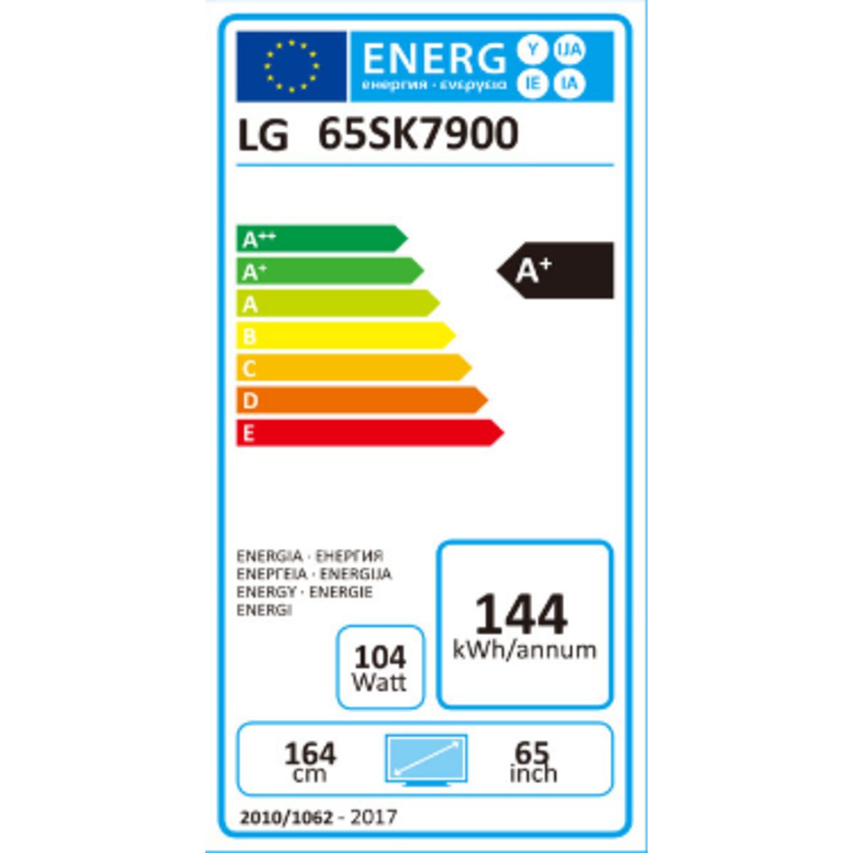 LG 65SK7900 TV LCD Super 4K UHD 164 cm HDR Smart TV Métallique