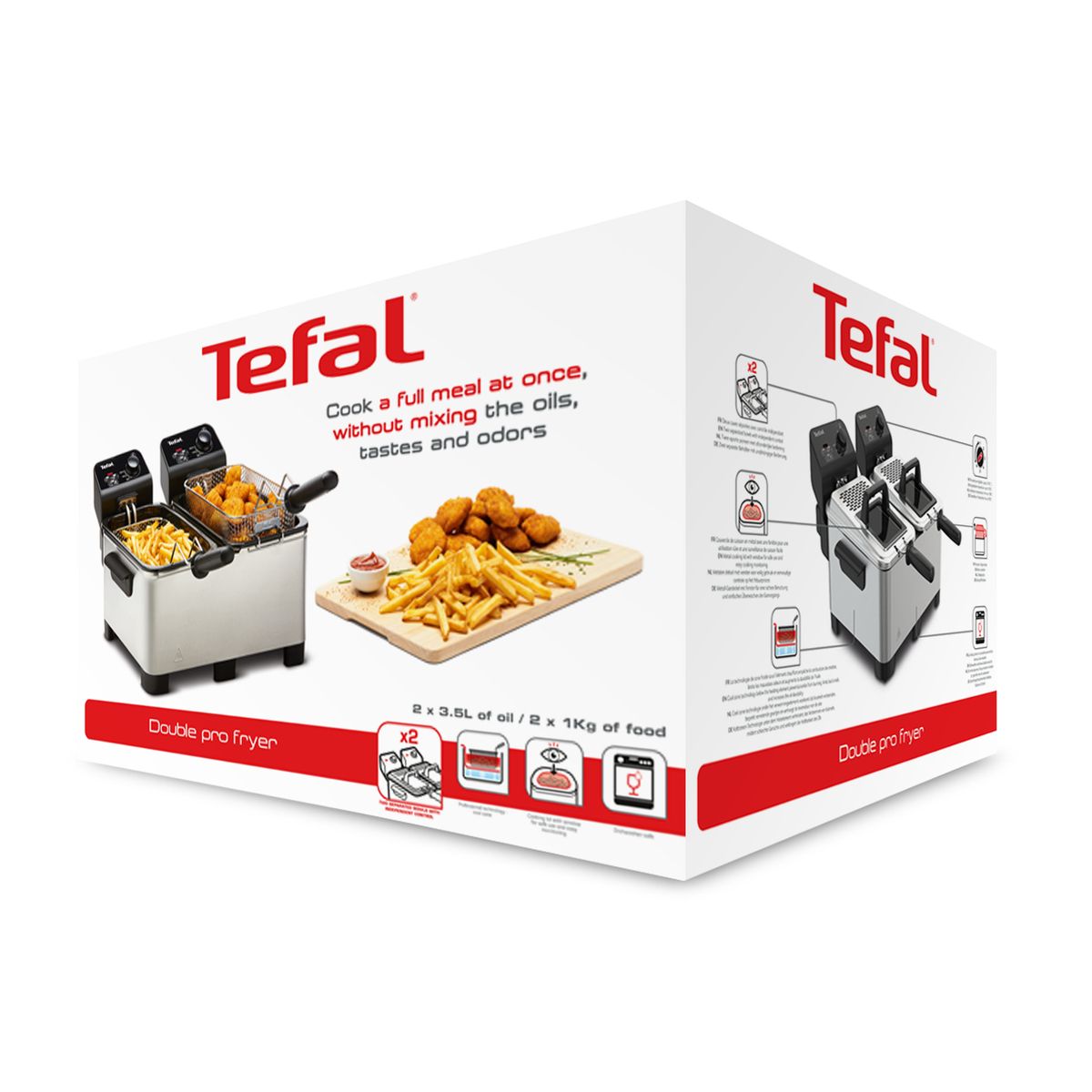 TEFAL Friteuse Double Pro Fryer FR361010
