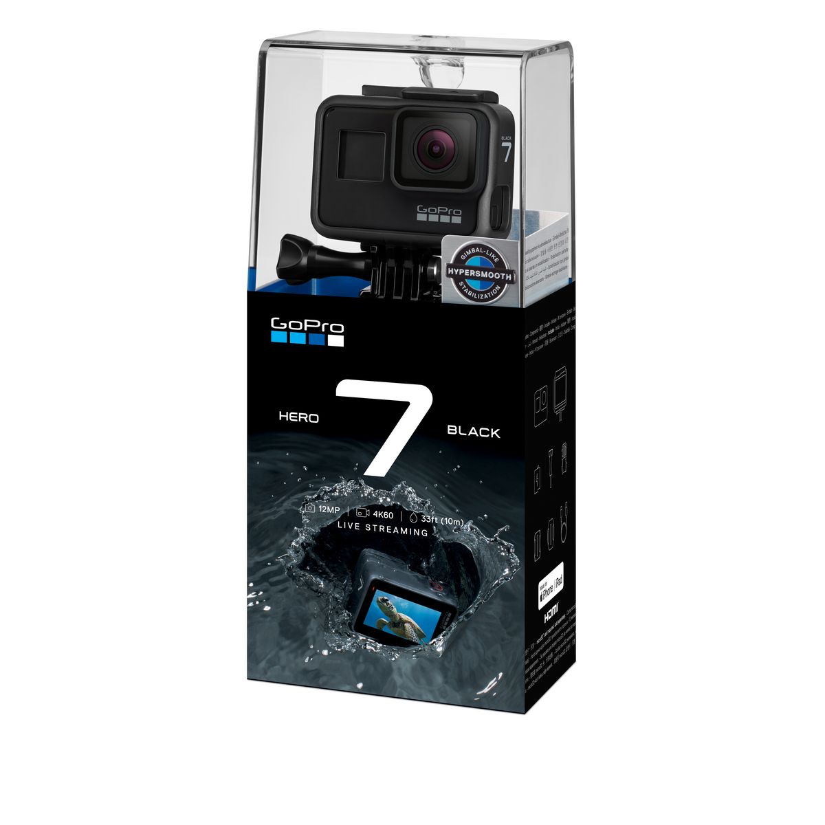 GOPRO Caméra sport - 4K - HERO 7 - Noir