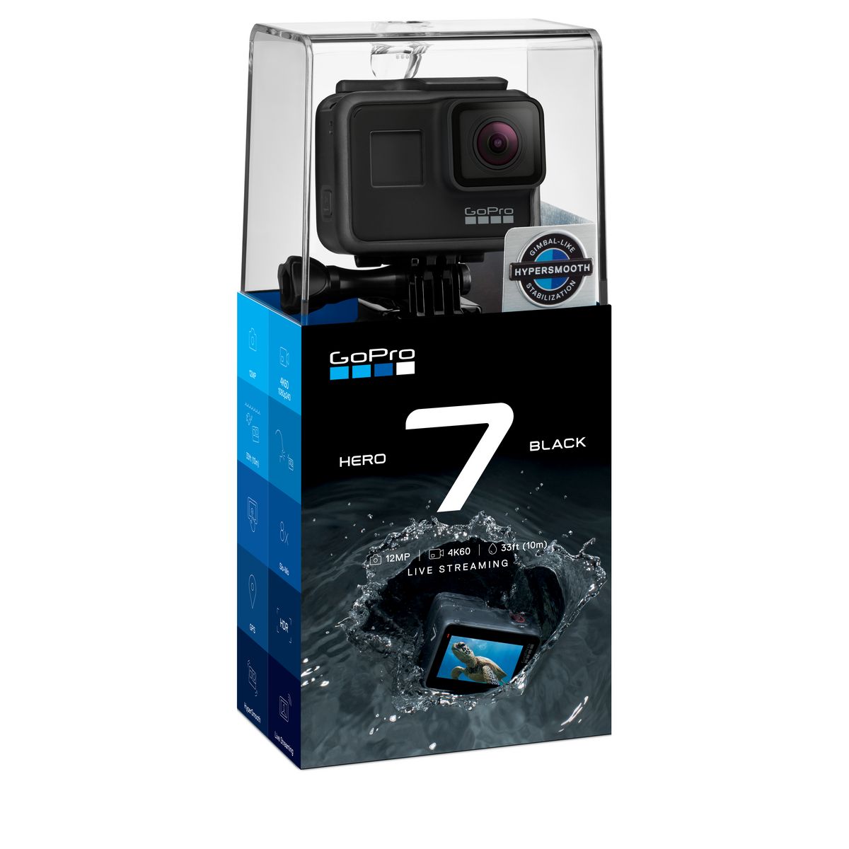 GOPRO Caméra sport - 4K - HERO 7 - Noir