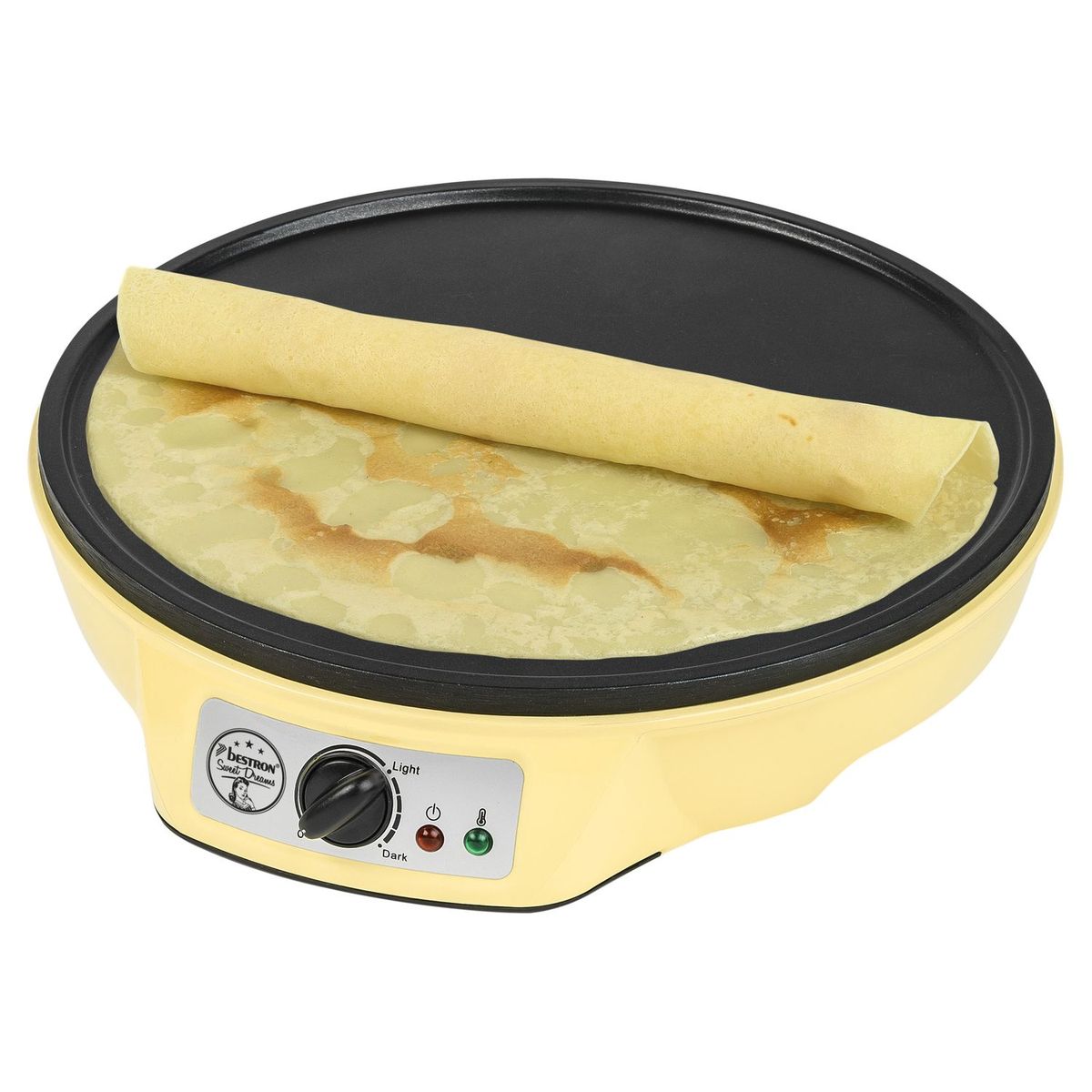 BESTRON Crêpière ASW602 Sweet Dreams, Jaune