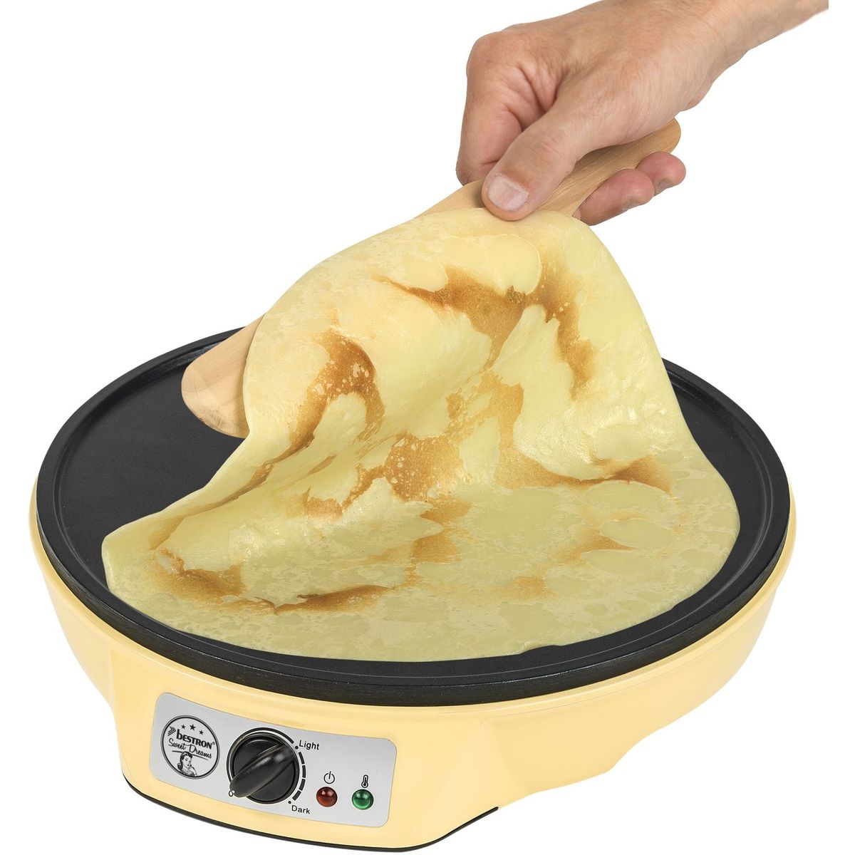 BESTRON Crêpière ASW602 Sweet Dreams, Jaune