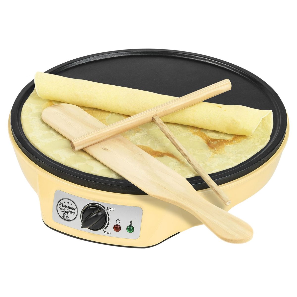 BESTRON Crêpière ASW602 Sweet Dreams, Jaune