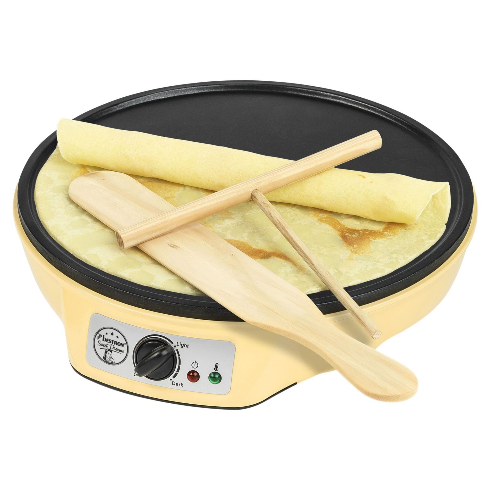 Voir la diapositive 7 : BESTRON Crêpière ASW602 Sweet Dreams, Jaune