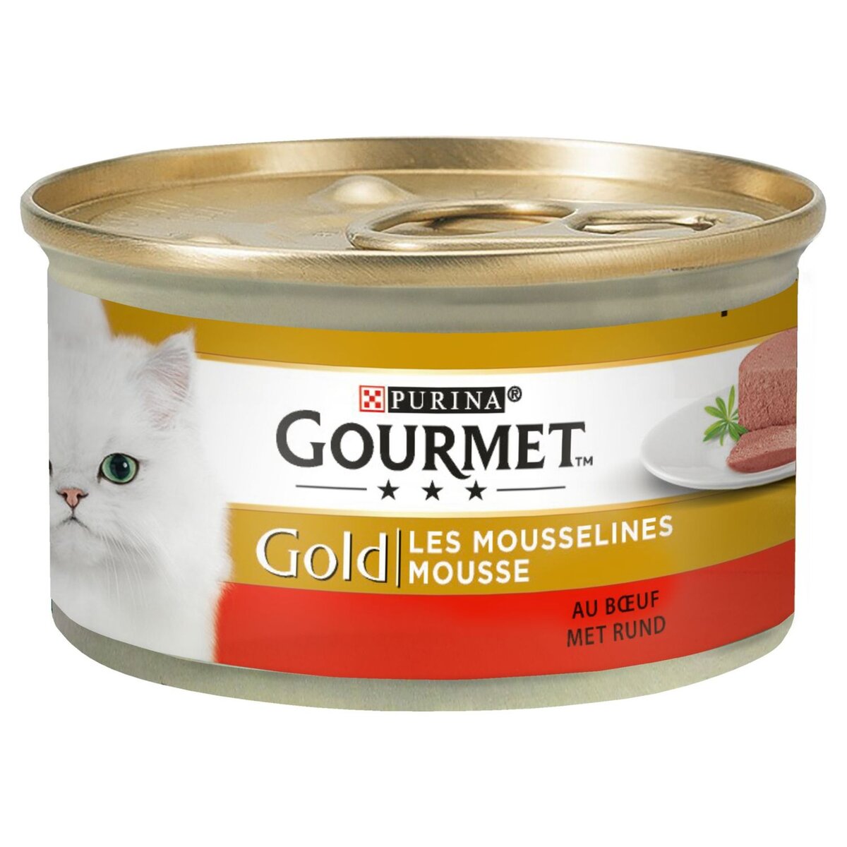 GOURMET Gourmet Gold les mousselines boîte pâtée en mousse au boeuf pour chat 85g 85g