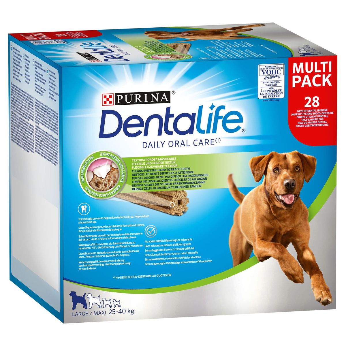 PURINA Dentalife friandises batônnets hygiène dentaire pour grand chien 28 pièces