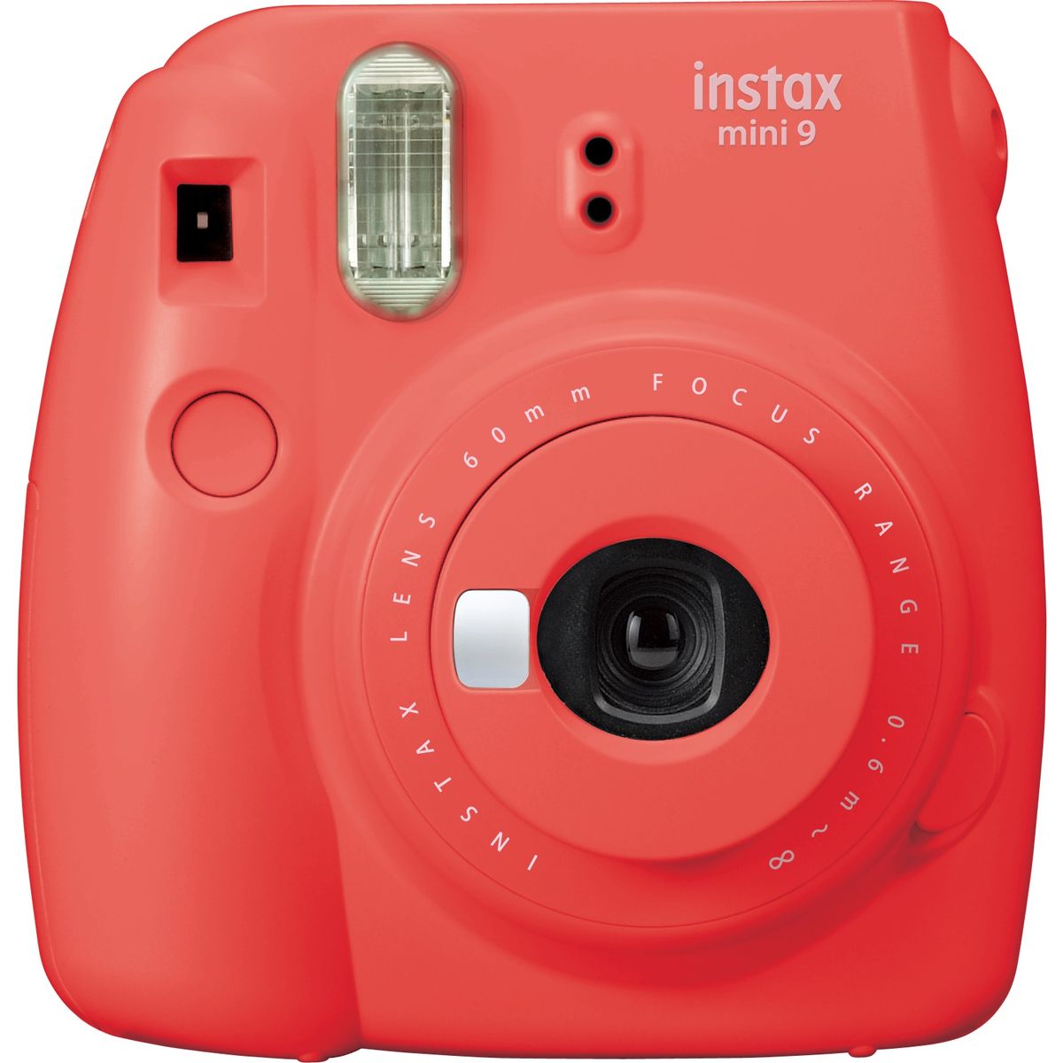 FUJIFILM Pack Découverte Appareil Photo Instantané - Instax Mini 9 - Rouge coquelicot