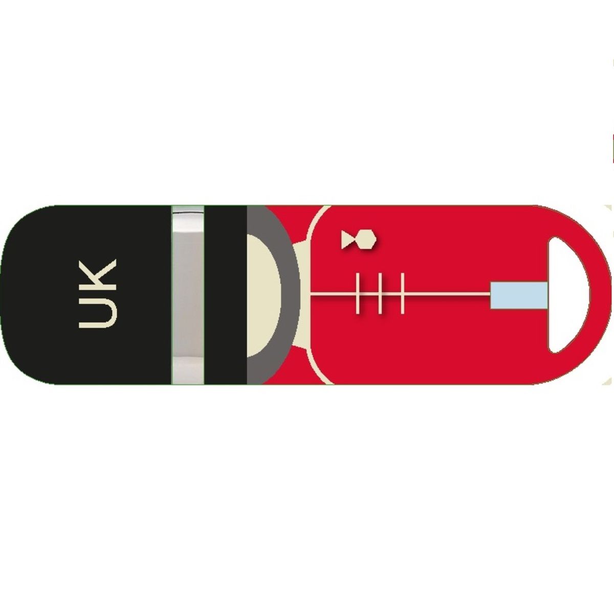 KEY OUEST Clé USB UK BOBBIES - USB 2.0 - 16 Go