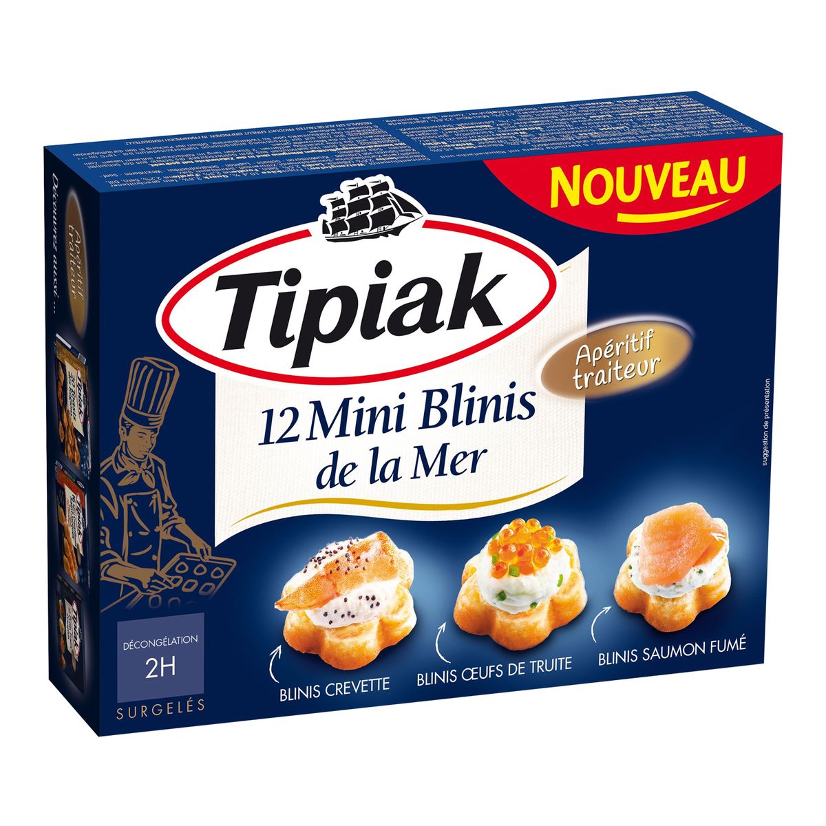 TIPIAK Tipiak mini blini de la mer x12 -95g