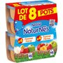 NESTLE Nestlé natures pomme poire +pomme pêches 8x130g