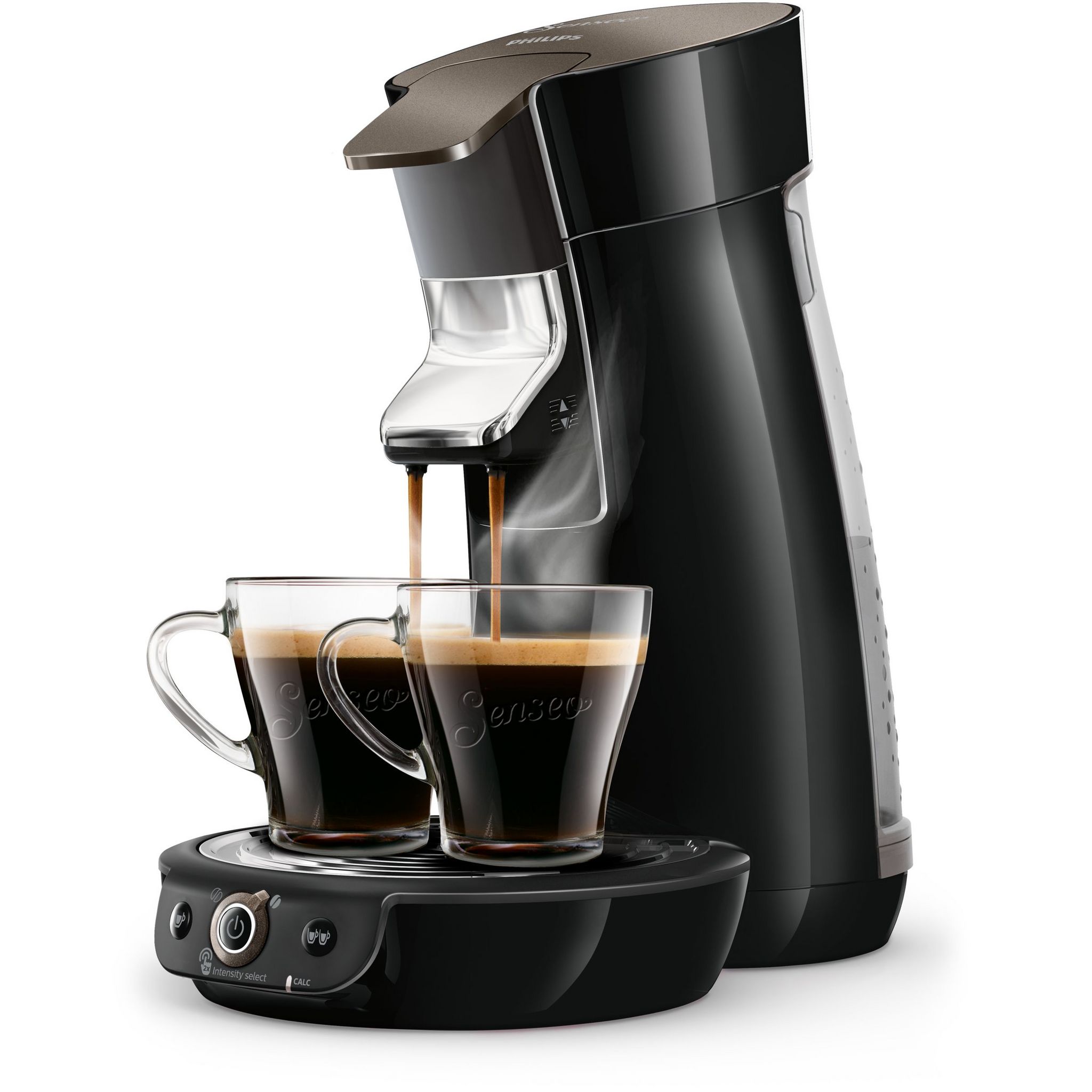 Voir la diapositive 2 : PHILIPS Cafetière à dosettes Senseo HD6564/61