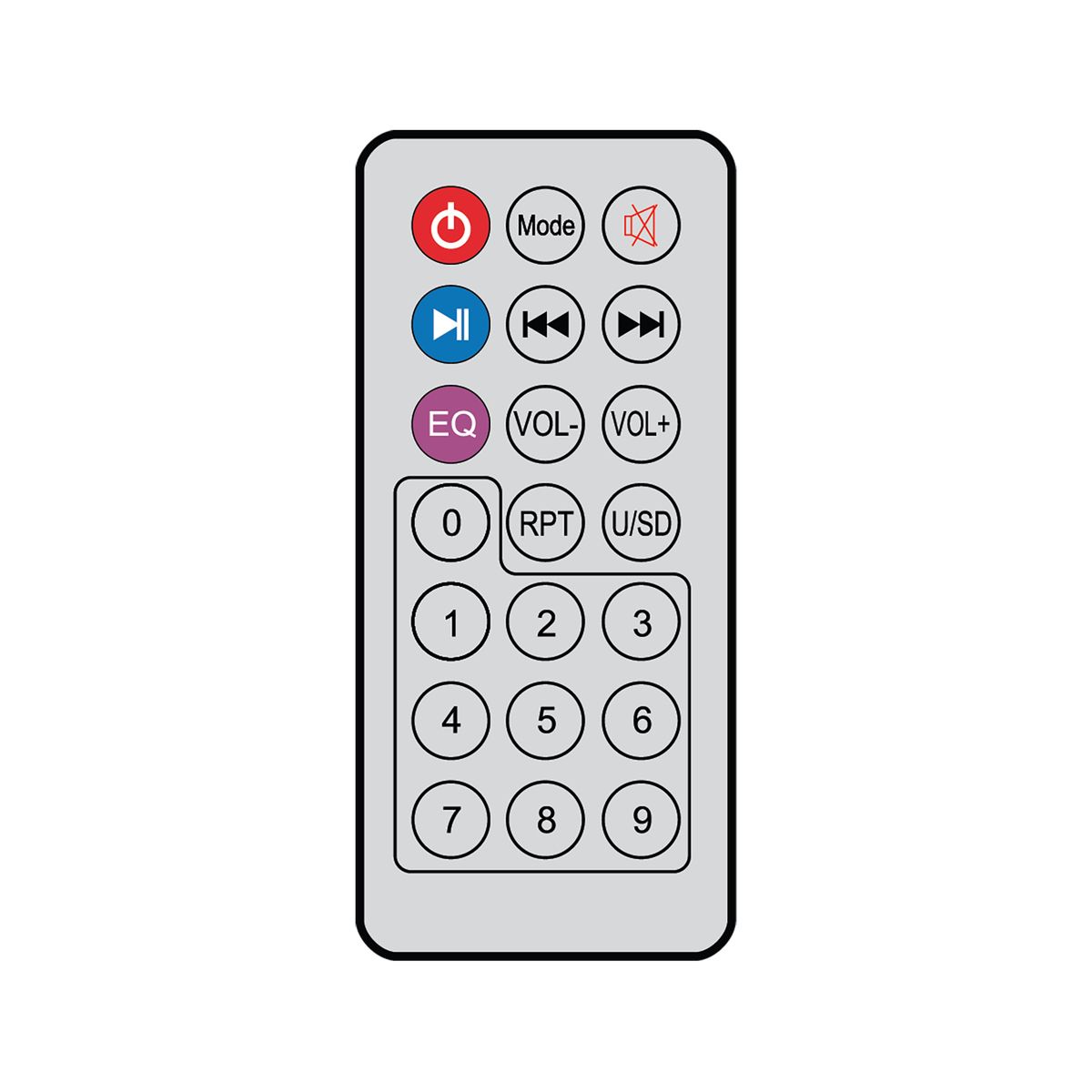 AUDIO TECH Enceinte - Bluetooth - Radio FM - USB - AT 4108