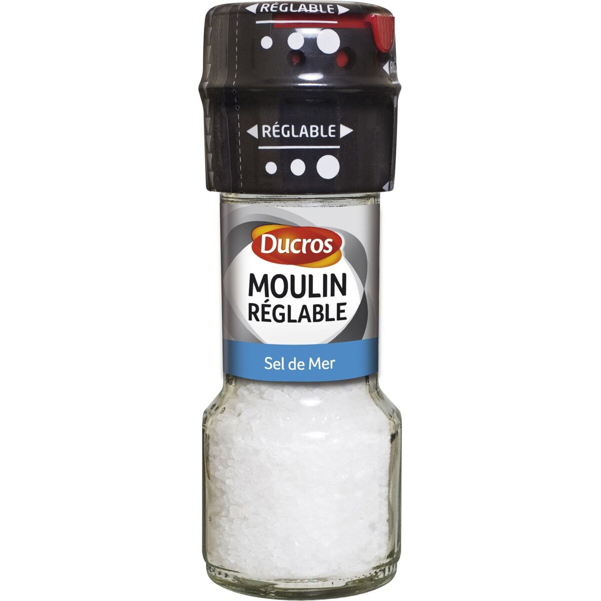 DUCROS Ducros moulin réglable sel de mer 60g pas cher 