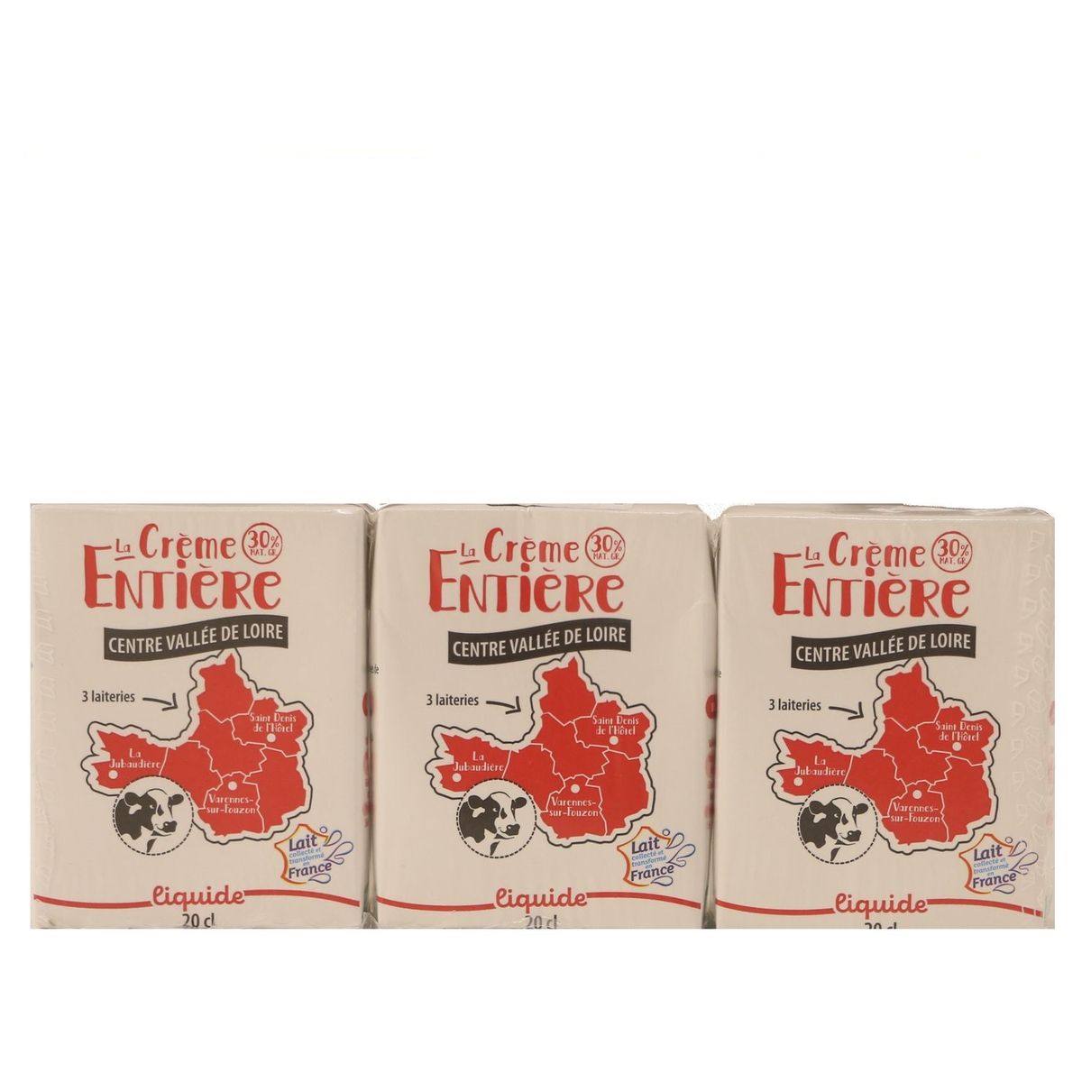 DISCOUNT Crème entière  30%MG UHT 3x20cl