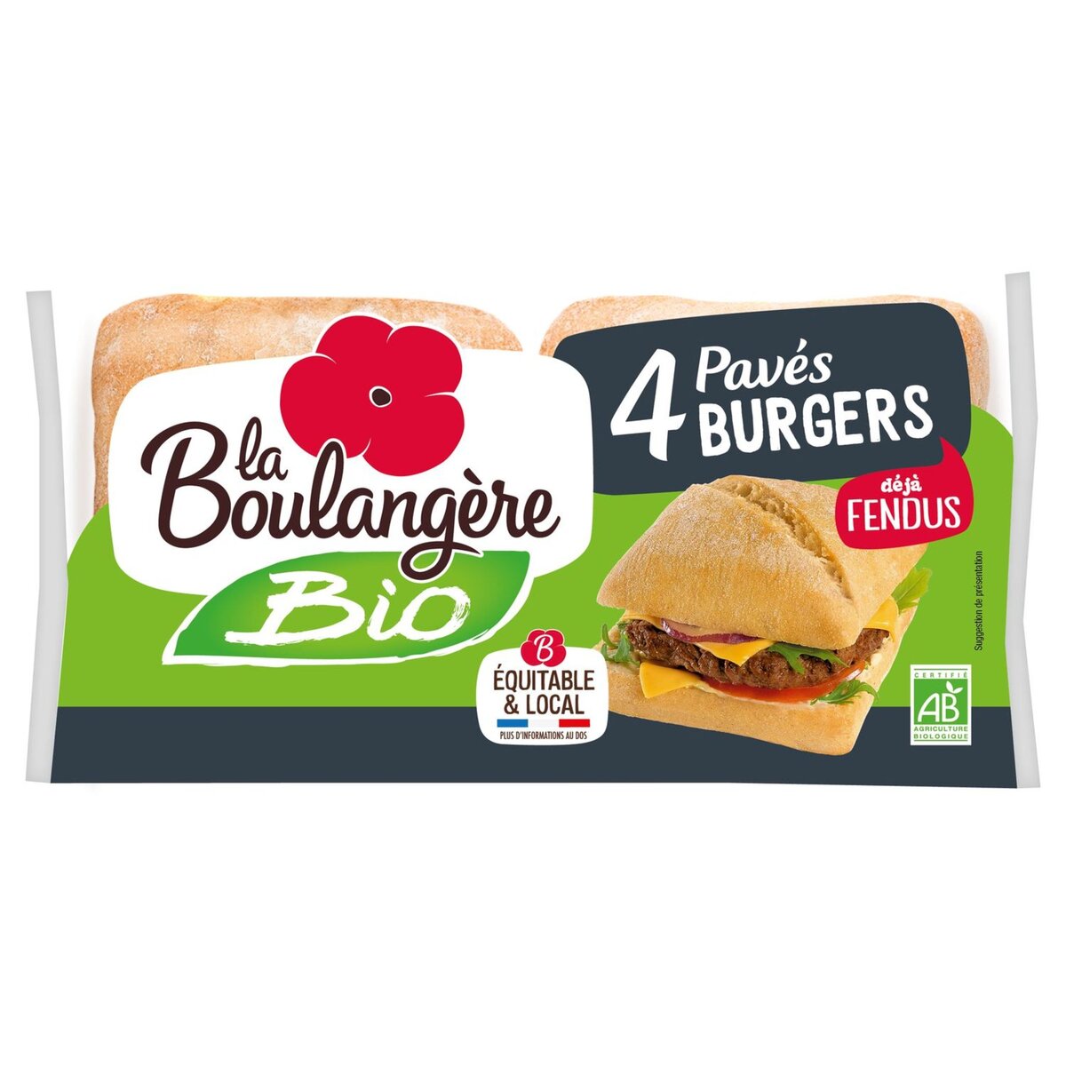 LA BOULANGERE La Boulangère pain burger bio 330g