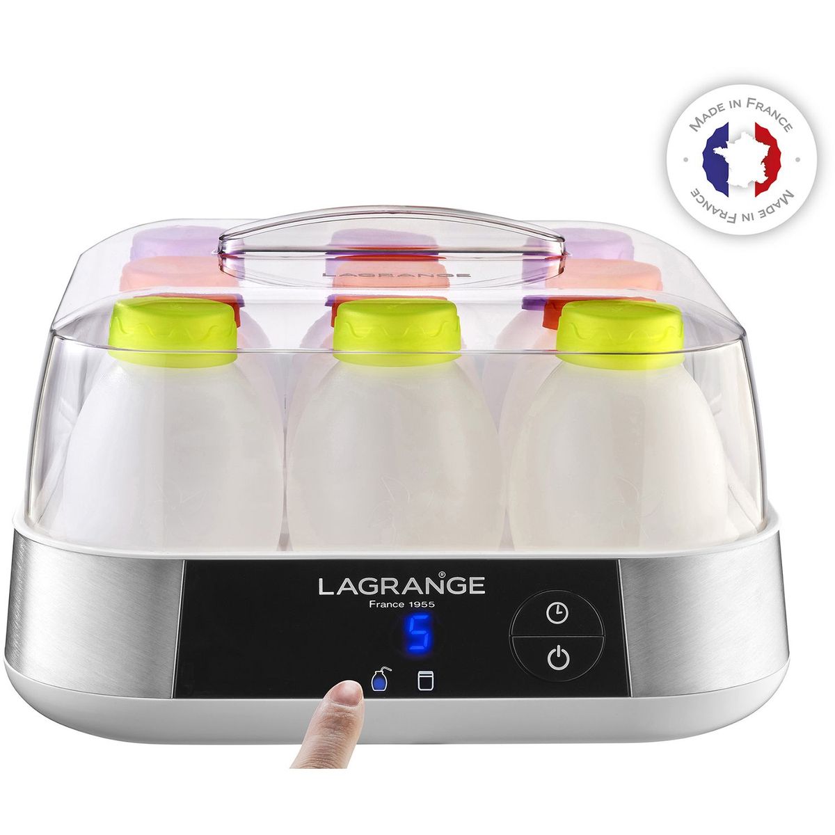 LAGRANGE Yaourtière "Ligne" 9 pots - 459001